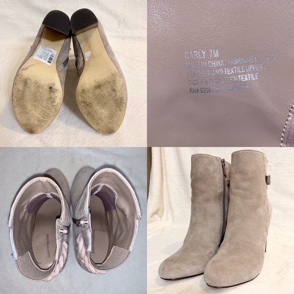 Saks Ankle High Stacked Heeled Boot - Picture 8 of 8